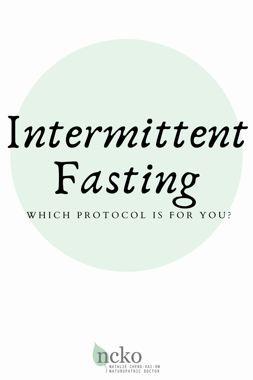 Intermittent Fasting to burn fat